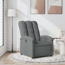 vidaXL sötétszürke szövet relaxfotel
