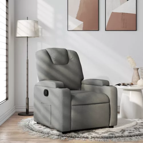 vidaXL sötétszürke szövet relaxfotel