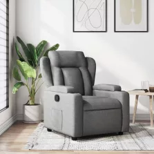 vidaXL sötétszürke szövet relaxfotel