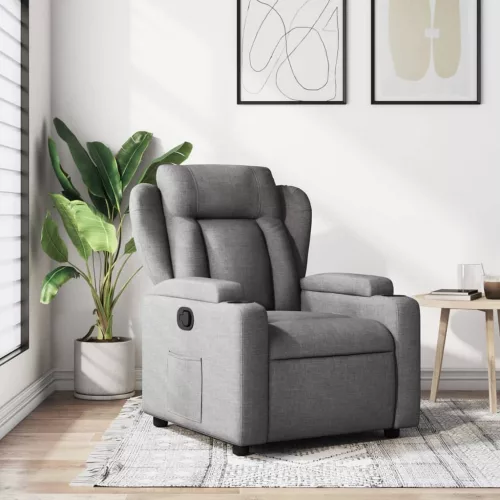 vidaXL sötétszürke szövet relaxfotel