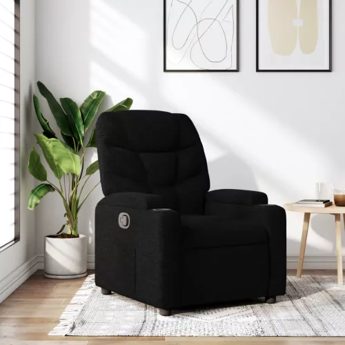 vidaXL fekete szövet relaxfotel
