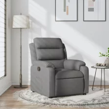 vidaXL sötétszürke szövet relaxfotel