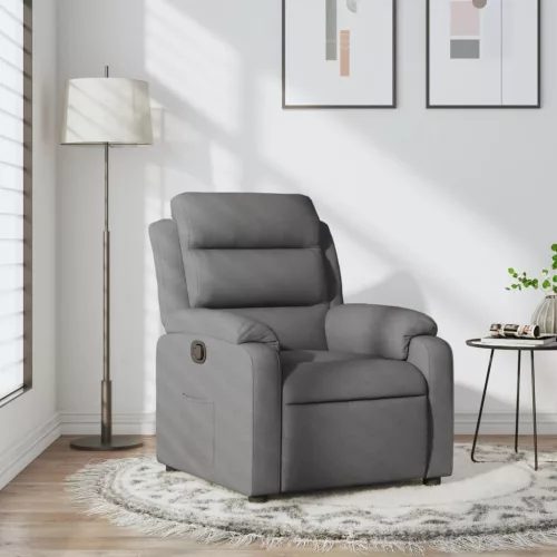 vidaXL sötétszürke szövet relaxfotel