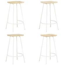 vidaXL 4 db tömör mangófa bárszék