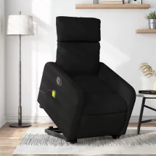   vidaXL fekete szövet dönthető elektromos álló masszázsfotel