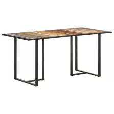 vidaXL tömör újrahasznosított fa étkezőasztal 160 cm