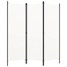vidaXL fehér 3 paneles paraván 150 x 180 cm