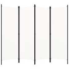 vidaXL fehér 4 paneles paraván 200 x 180 cm
