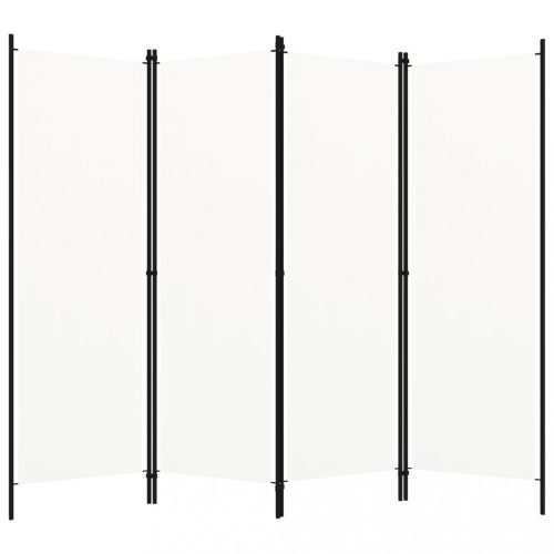 vidaXL fehér 4 paneles paraván 200 x 180 cm