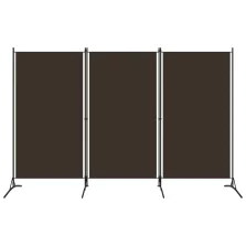 vidaXL barna 3 paneles paraván 260 x 180 cm