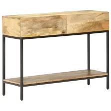 vidaXL tömör mangófa tálalóasztal 100 x 35 x 76 cm