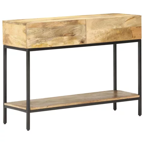 vidaXL tömör mangófa tálalóasztal 100 x 35 x 76 cm