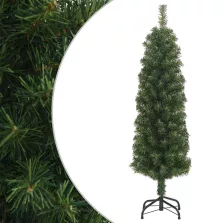 vidaXL zöld PVC vékony műkarácsonyfa állvánnyal 150 cm