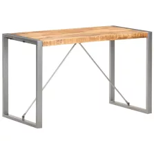   vidaXL tömör nyers mangófa étkezőasztal 120 x 60 x 75 cm