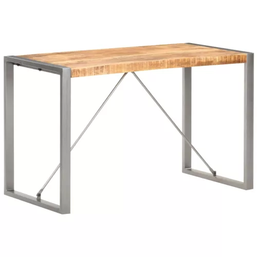 vidaXL tömör nyers mangófa étkezőasztal 120 x 60 x 75 cm