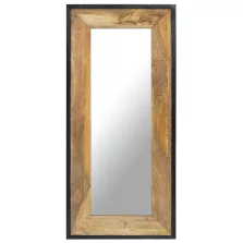 vidaXL tömör mangófa tükör 110 x 50 cm