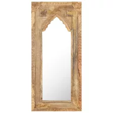 vidaXL tömör mangófa tükör 50 x 3 x 110 cm