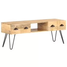 vidaXL tömör mangófa TV-szekrény 120 x 35 x 45 cm