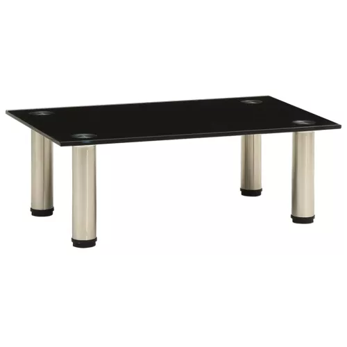 vidaXL fekete edzett üveg TV-állvány 40 x 35 x 17 cm