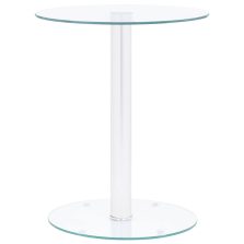 vidaXL átlátszó edzett üveg dohányzóasztal 40 cm