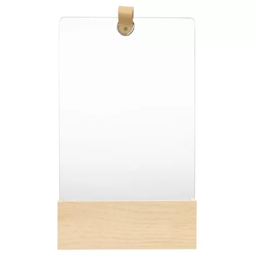 vidaXL tömör fenyőfa fali tükör 23 x 39,5 cm
