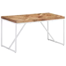   vidaXL tömör akác és mangófa étkezőasztal 140 x 70 x 76 cm