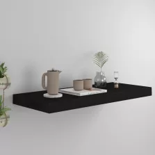 vidaXL fekete MDF fali polc 60 x 23,5 x 3,8 cm