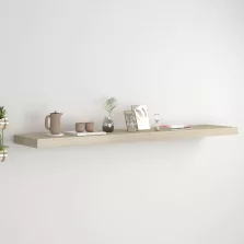   vidaXL tölgyszínű MDF lebegő fali polc 120 x 23,5 x 3,8 cm