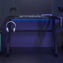 vidaXL fekete ZZ-lábú gamer asztal 110 x 60 x 75 cm