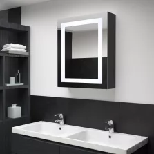   vidaXL tükrös fürdőszobaszekrény LED világítással 50 x 13 x 70 cm