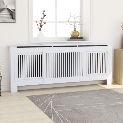 vidaXL fehér MDF radiátorburkolat 78 cm