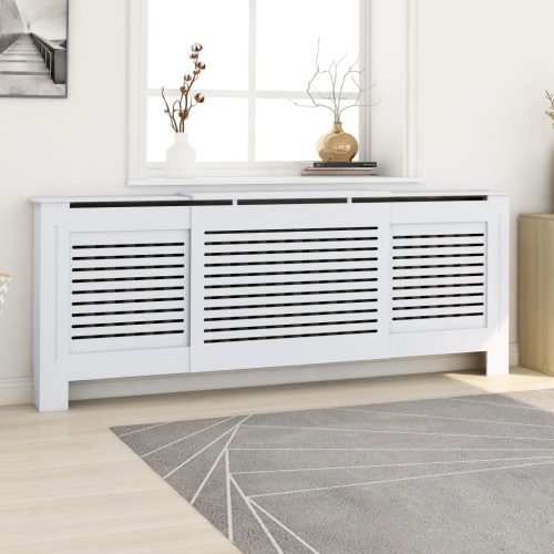 vidaXL fehér MDF radiátorburkolat 205 cm