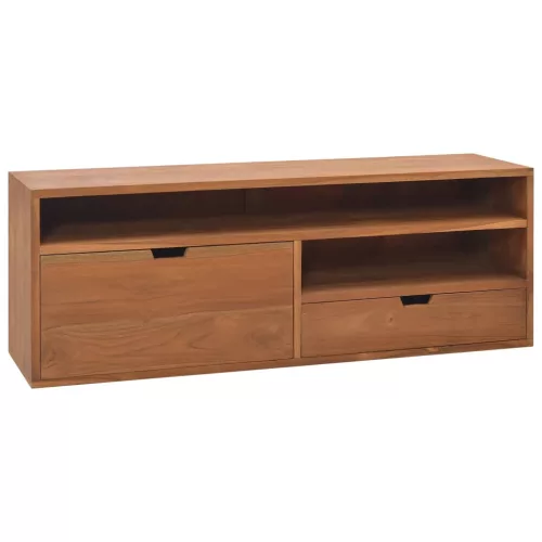vidaXL tömör tíkfa TV-szekrény 110 x 30 x 40 cm