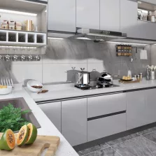   vidaXL magasfényű ezüst öntapadó PVC bútorfólia 500 x 90 cm
