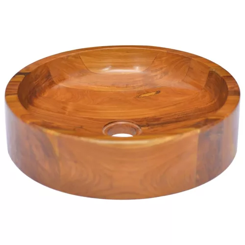 vidaXL tömör tikfa mosdókagyló 40 x 10 cm