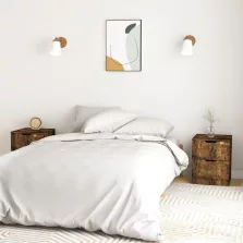   vidaXL 2 db füstös tölgy színű szerelt fa éjjeliszekrény 40x40x50 cm