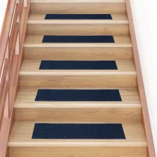   vidaXL öntapadós lépcsőszőnyegek 15 db 76 x 20 cm sötétkék téglalap alakú