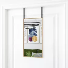 vidaXL arany üveg és alumínium ajtótükör 30x60 cm