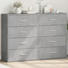   vidaXL 2 db betonszürke szerelt fa tálalószekrény 60 x 31 x 84 cm