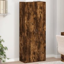   vidaXL füstös tölgy színű szerelt fa irattartó szekrény 60x32x153 cm