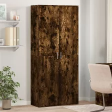  vidaXL füstös tölgy színű szerelt fa magasszekrény 80 x 35 x 180 cm