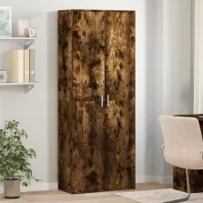   vidaXL füstös tölgy színű szerelt fa magasszekrény 70 x 35 x 180