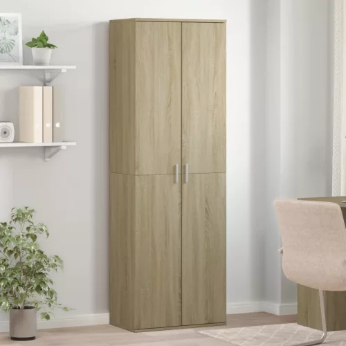 vidaXL sonoma tölgy színű szerelt fa magasszekrény 60 x 35 x 180 cm