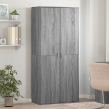   vidaXL szürke sonoma színű szerelt fa cipősszekrény 80 x 39 x 178 cm