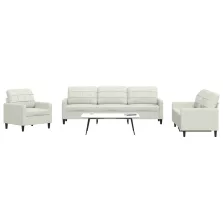 vidaXL 4 részes krém bársony ülőgarnitúra párnákkal