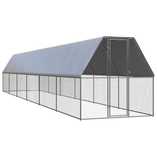 vidaXL horganyzott acél tyúkketrec 2x12x2 m