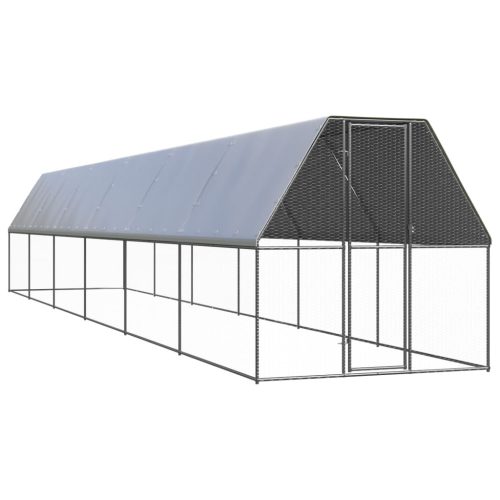 vidaXL horganyzott acél tyúkketrec 2x12x2 m