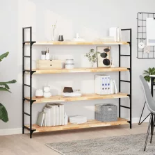   vidaXL 3 db kezeletlen tömör akácfa függőpolc 160 x 30 x 4 cm