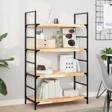   vidaXL 4 db kezeletlen tömör akácfa függőpolc 100 x 40 x 4 cm