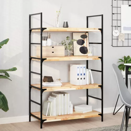 vidaXL 4 db kezeletlen tömör akácfa függőpolc 100 x 40 x 4 cm